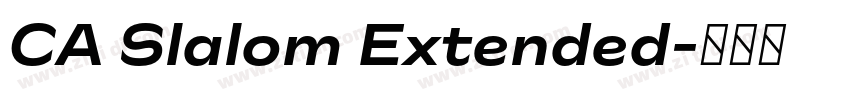 CA Slalom Extended字体转换